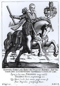 Johann Tserclaes, Graf von Tilly by Eberhard Kieser