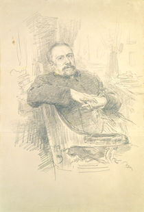Portrait of Nikolaj Leskov von Ilya Efimovich Repin