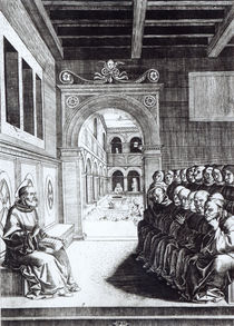 St. Benedict Preaching in the Monastery von English School