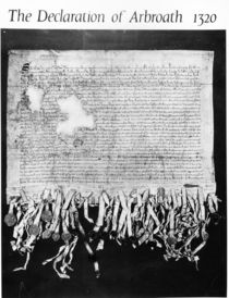 The Declaration of Arbroath by Scottish School