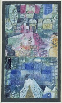Souvenir picture of a trip von Paul Klee