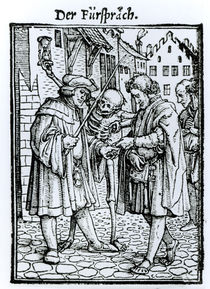 Death and the Barrister, from 'The Dance of Death' by Hans Holbein the Younger