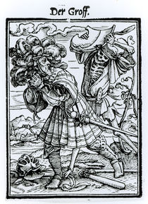 Death and the Count, from 'The Dance of Death' von Hans Holbein the Younger