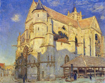 The Church at Moret, Frosty Weather von Alfred Sisley