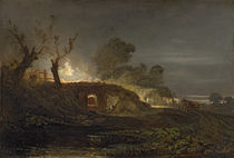 A Lime Kiln at Coalbrookdale von Joseph Mallord William Turner