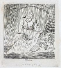 Water, plate 4 from 'For Children. Gates of Paradise' von William Blake