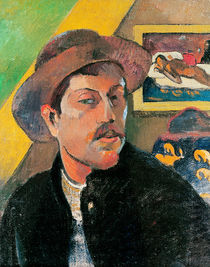 Self Portrait in a Hat, 1893-94 von Paul Gauguin