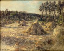 Haystacks in Sunset, 1906 von Leon Augustin Lhermitte