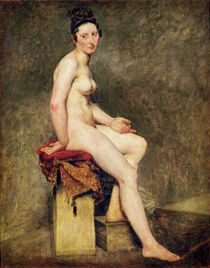 Seated Nude, Mademoiselle Rose von Ferdinand Victor Eugene Delacroix