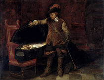 Oliver Cromwell Opening the Coffin of Charles I 1831 by Hippolyte Delaroche