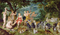 Diana and her Nymphs Preparing to Leave for the Hunt von Jan Brueghel the Elder