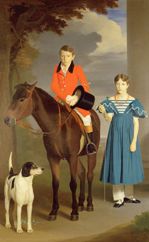 John Gubbins Newton and his Sister Mary von Robert Burnard