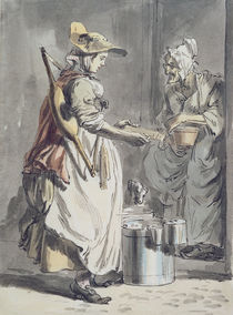 London Cries: A Milkmaid, c.1759 by Paul Sandby