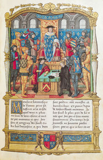 Ms 18 fol 1r Presentation of the Memoirs to Louis XI von French School