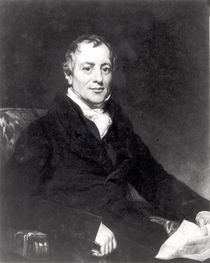 Portrait of David Ricardo engraved by Thomas Hodgetts von Thomas Phillips