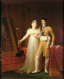 Portrait of Jerome Bonaparte and his wife Catherine of Wurtemberg von Francois Pascal Simon, Baron Gerard