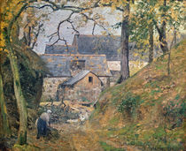A Farm at Montfoucault, 1894 by Camille Pissarro