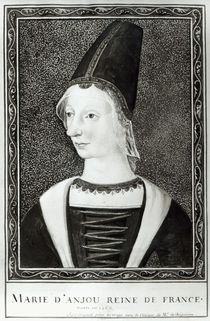 Marie d'Anjou Queen of France von Francois Roger de Gaignieres