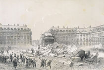 The Fall of the Vendome Column during the Commune von Louis Remy Sabatier