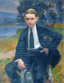 Portrait of Marcel Renoux aged about 13 or 14 von Jules Ernest Renoux
