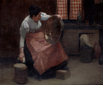 Woman Scouring von Jules Ernest Renoux