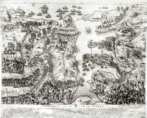 Map of the Siege of Malta in 1565 von Italian School