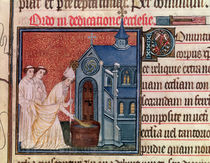 Ms Latin 962 Fol.63 Bishop Consecrating a church by French School