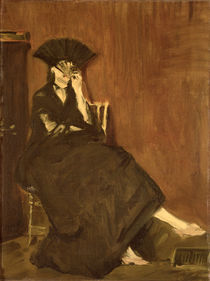 Berthe Morisot with a Fan, 1872 by Edouard Manet