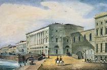 The Hermitage Theatre as Seen from the Vassily Island by Russian School