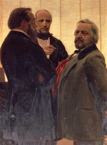 Vladimir Odoevsky , Mily Balakirev and Mikhail Ivanovich Glinka von Ilya Efimovich Repin