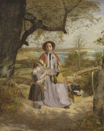 Mother and Child by a Stile von James Collinson