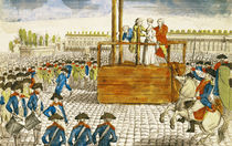 Execution of Marie-Antoinette in the Place de la Revolution von French School