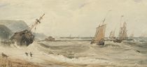 Boulogne Harbour von Francois Louis Thomas Francia