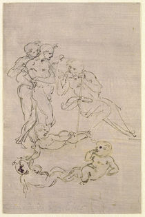 Figural Study for the Adoration of the Magi von Leonardo Da Vinci