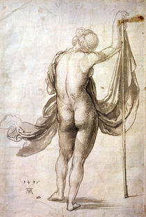 Nude Study or, Nude Female from the Back by Albrecht Dürer