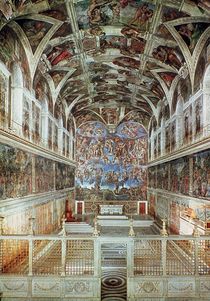 Interior view of the Sistine Chapel von Italian School