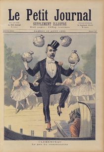 Georges Clemenceau juggling bags of English money by Henri Meyer