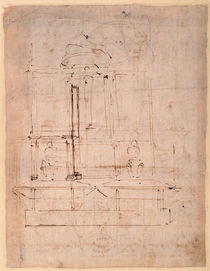 Design for the tomb of Pope Julius II by Michelangelo Buonarroti
