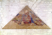 Tympanum depicting the Saviour Blessing by Simone Martini