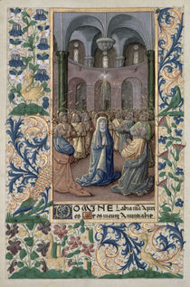 Ms Lat. Q.v.I.126 f.86v Pentecost by Jean Colombe