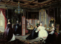 Empress Catherine the Great receiving a letter by Jan Ostoja Mioduszewski