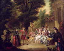 The Minuet under the Oak Tree by Francois Louis Joseph Watteau