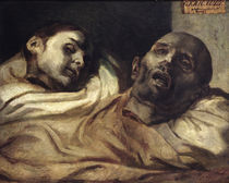 Heads of Torture Victims, study for The Raft of the Medusa by Theodore Gericault