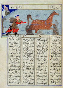 Ms C-822 Roustem capturing his horse von Persian School
