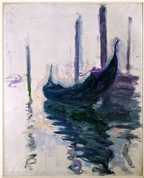 Gondolas in Venice, 1908 by Claude Monet