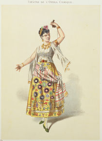 Galli Marie in the role of Carmen in 'Carmen' by Georges Bizet by French School