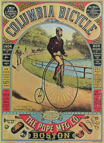 Advert for the Columbia Bicycle by The Pope MFG Co. by American School