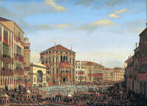 Napoleon I Presiding over a Regatta in Venice von Giuseppe Borsato