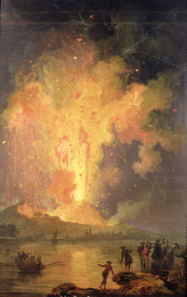 The Eruption of Mount Vesuvius in 1779 von Pierre Jacques Volaire