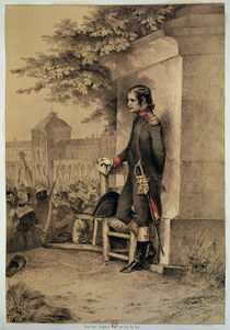 Napoleon I at the Siege of the Tuileries von Nicolas Toussaint Charlet